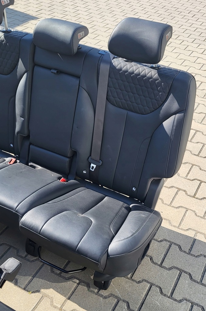 фото №7, Hyundai santa fe iv 18 сидіння заднє сидіння шкіра