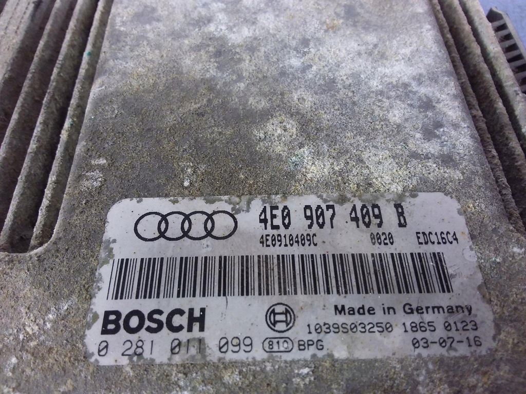 фото №4, Audi a8 d3 4.0 tdi бортовой компьютер блок управления двигателя