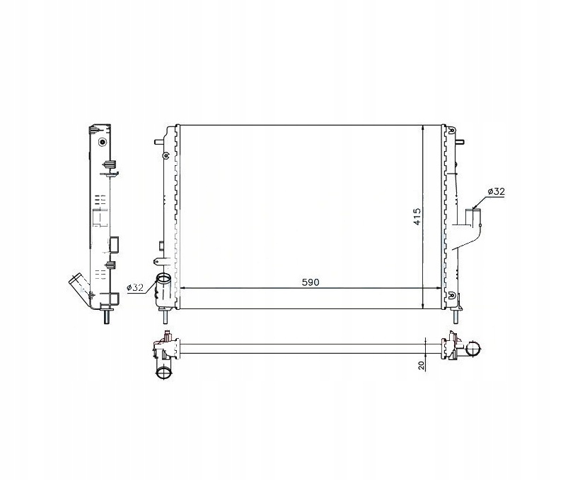 фото №1, Радиатор renault dacia duster 10- 214100598r nowa