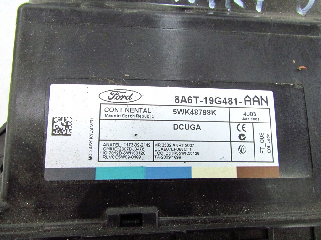 фото №9, Ford fiesta mk7 st набір стартовий keyless комплект europa 08-17r