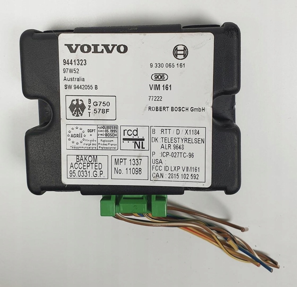 фото №1, Модуль блок керування сигналізація volvo v90 i 9441323