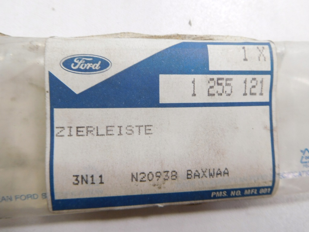 фото №7, Молдинг дверь правый перед ford fiesta 01-08 / fusion 01-12 cbk оригинальный номер 1255121