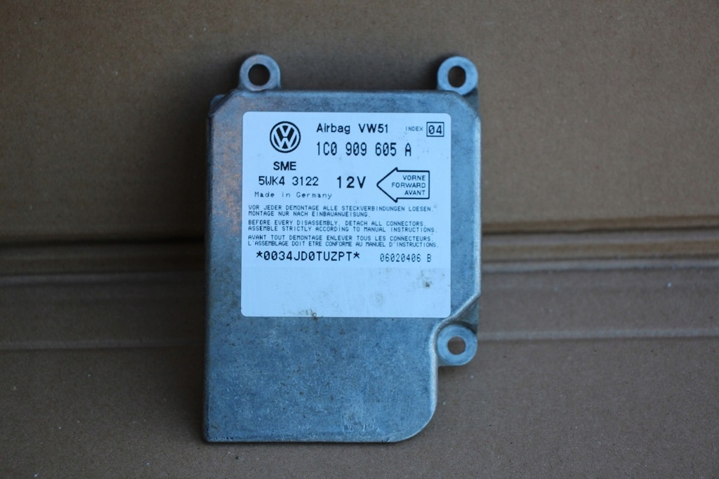 фото №1, Модуль датчик подушек подушка безопасности vw transporter t5 1c0909605a