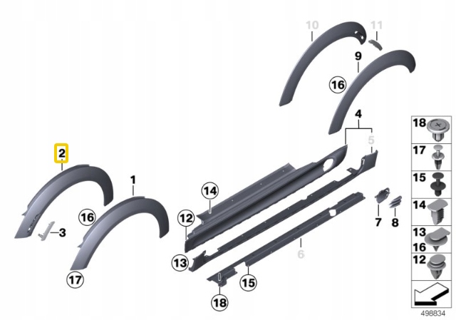 Расширитель крыла передний правое bmw оригинальный 51777343342 с Разборки