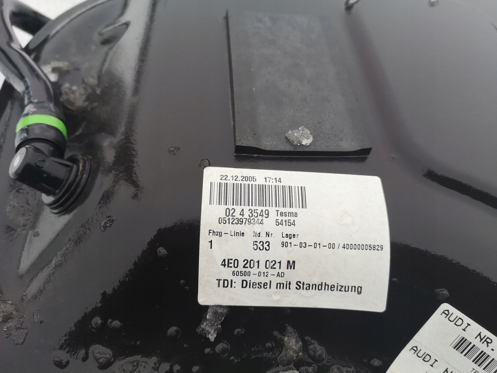 фото №6, Бак пального audi a8 d3 дизель закритий lubels