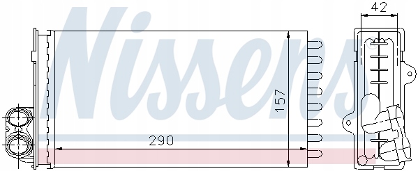 фото №7, Nissens 73356 теплообменник тепла, обогреватель салона