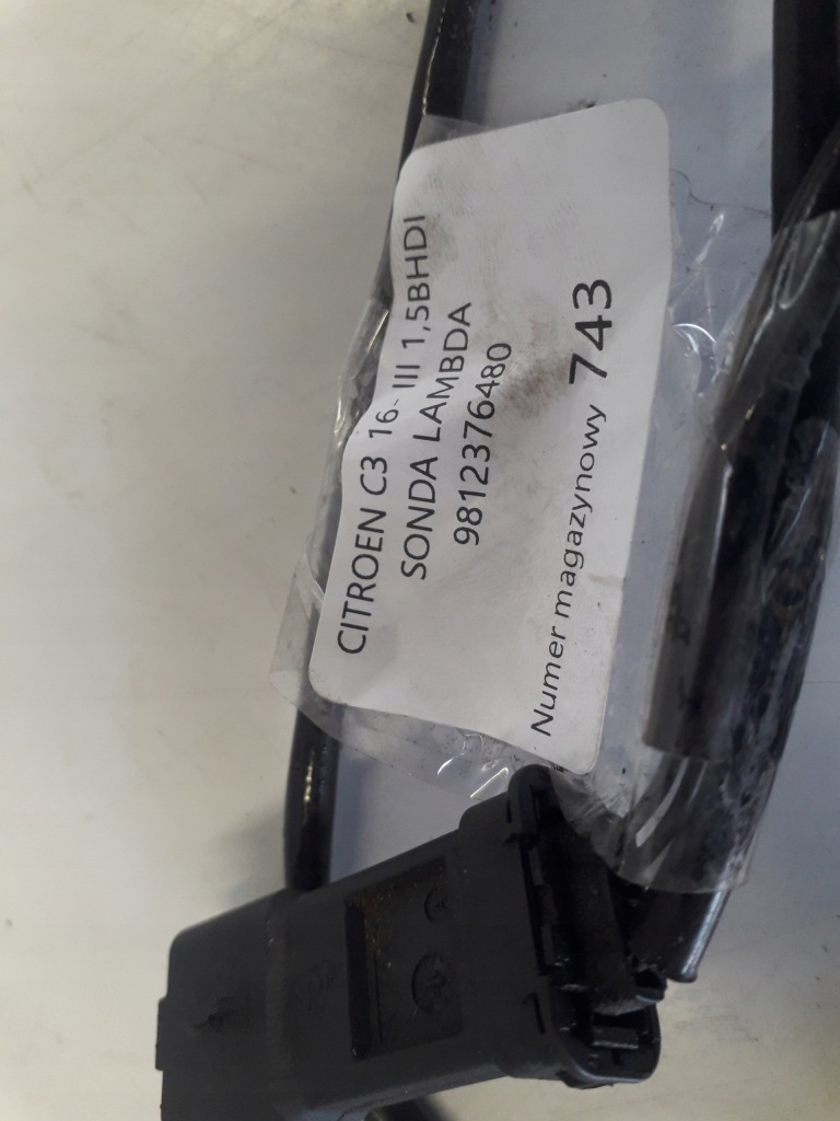 фото №4, Citroen c3 iii 16- датчик лямбда-зонд 9812376480