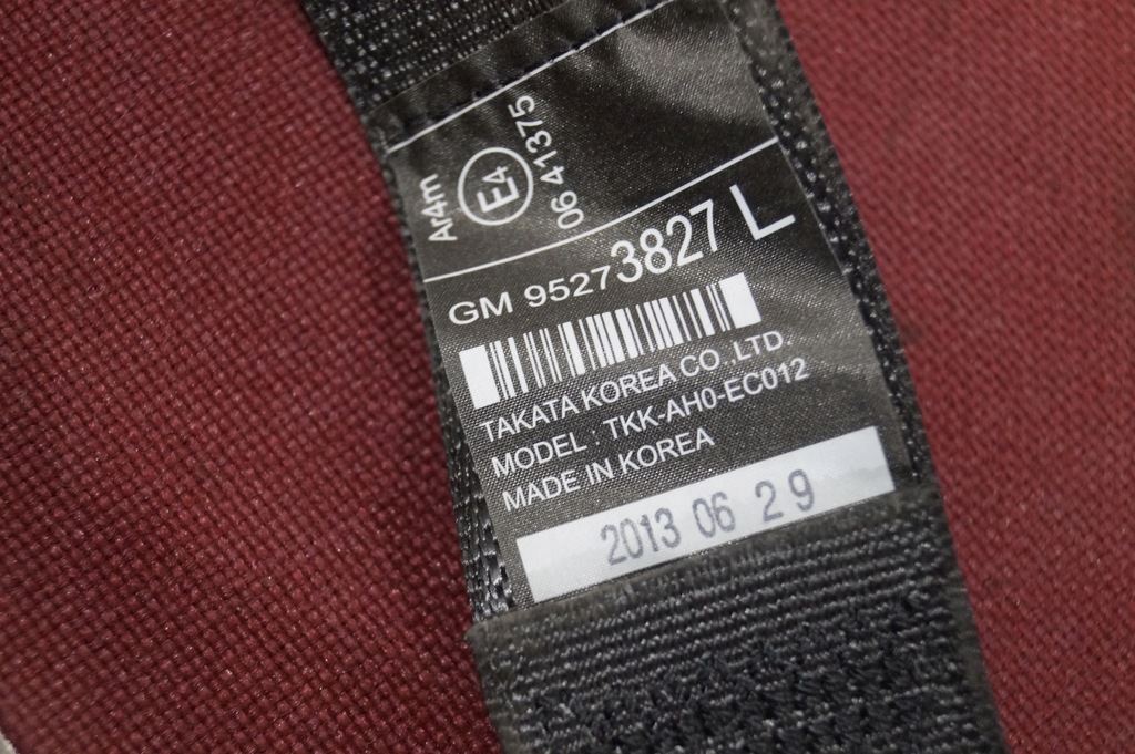 фото №5, Pas безпеки лівий задня opel mokka 12-19r