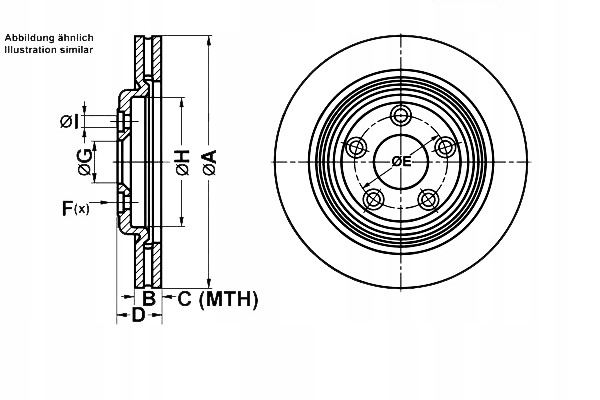 фото №1, Ate 24.0120-0708.1 диск гальмівна