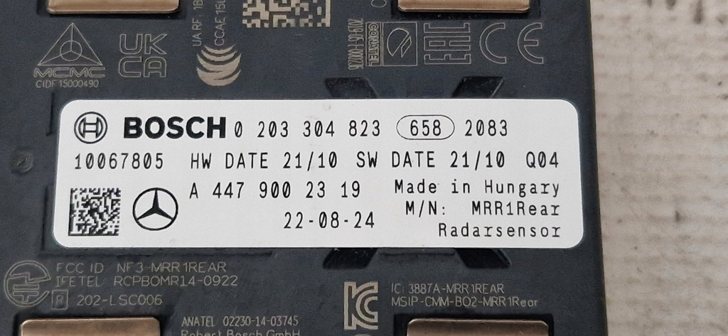 фото №3, Mercedes датчик радар