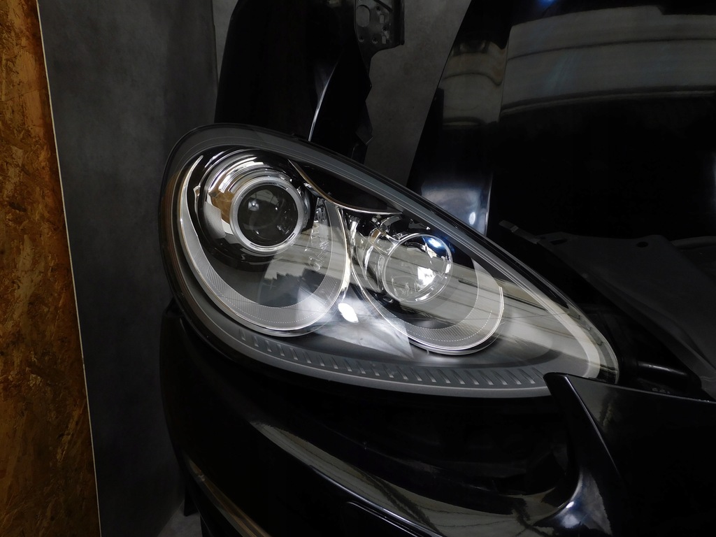 фото №6, Porsche cayenne 7p kompletny перед капот лампы бампер pas чёрный