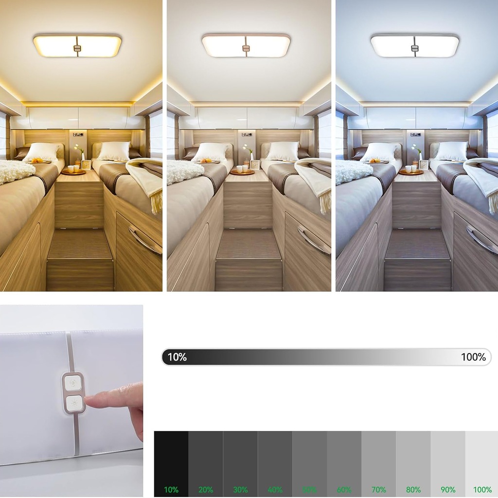 фото №7, Лампа led do автомобілів kempingowych освітлення інтер'єр з вимикач 12v