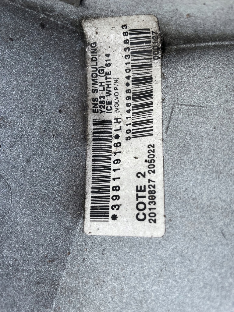 фото №4, Молдинг накладка порог левая r-design volvo s60 ii