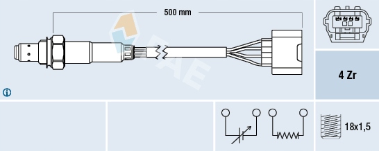 фото №2, Fae 77583 датчик лямбда-зонд