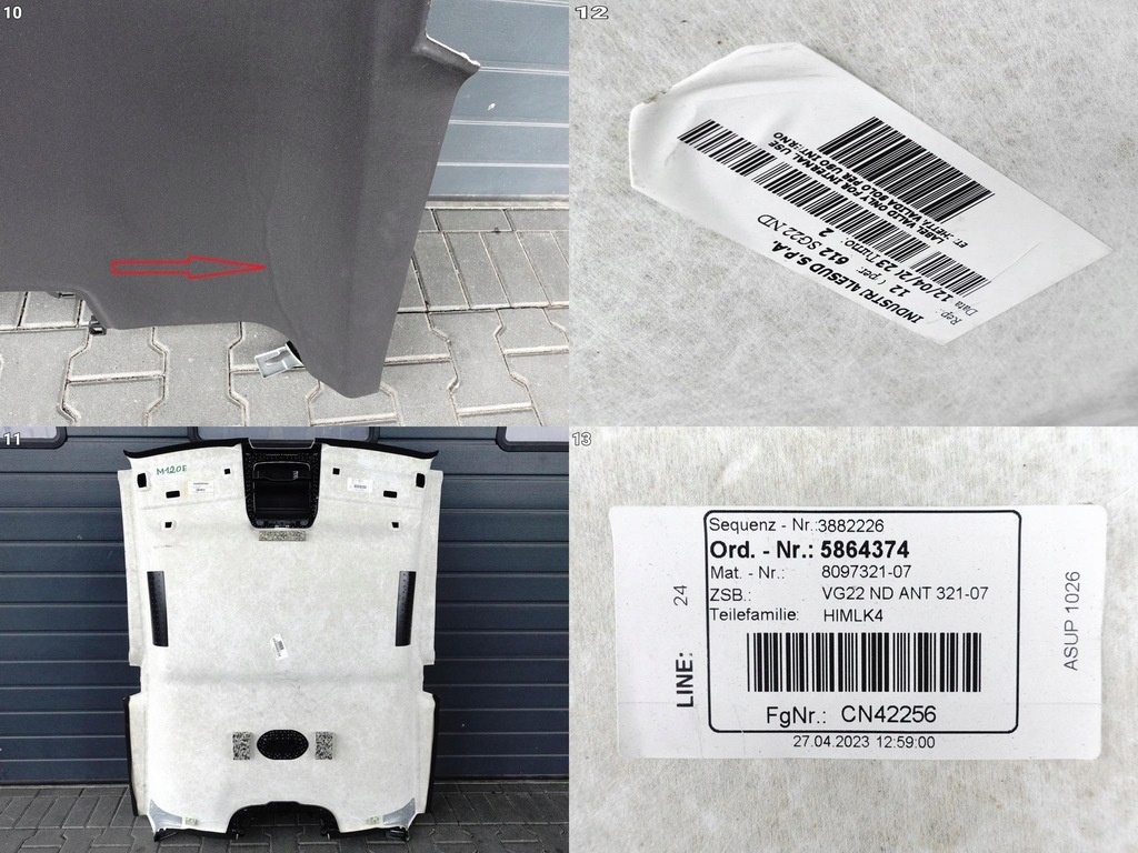 фото №11, Bmw 4 g22 m4 g82 coupe 20- потолок обивка czarna