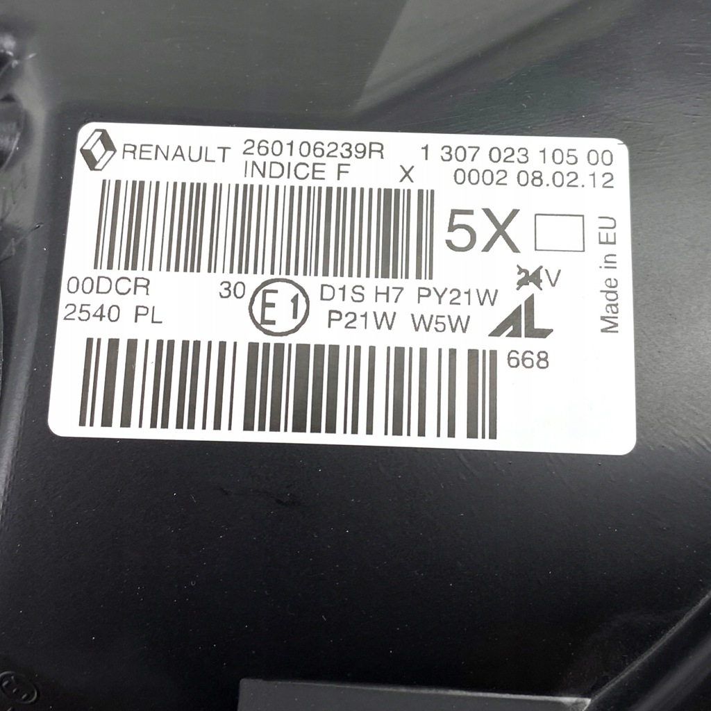 фото №16, Фара лампа перед renault megane iii 3 bi ксенон золотий 2szt europa