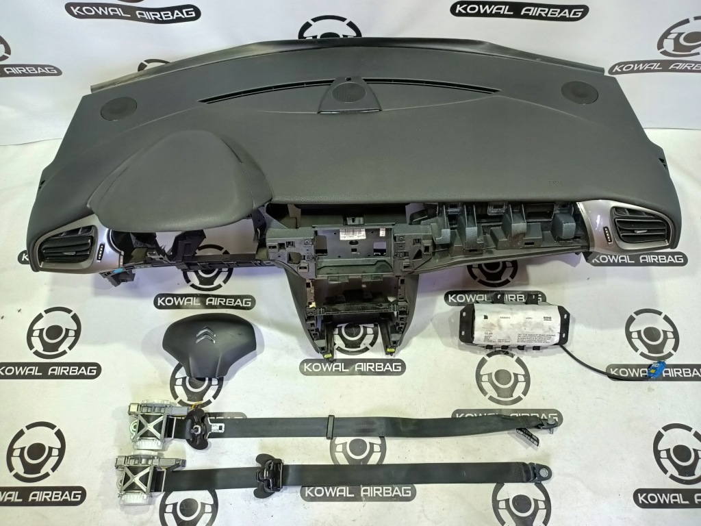 фото №1, Citroen c3 2 ii приборная панель консоль подушка безопасности подушки безопасности ремни оригинал демонтаж