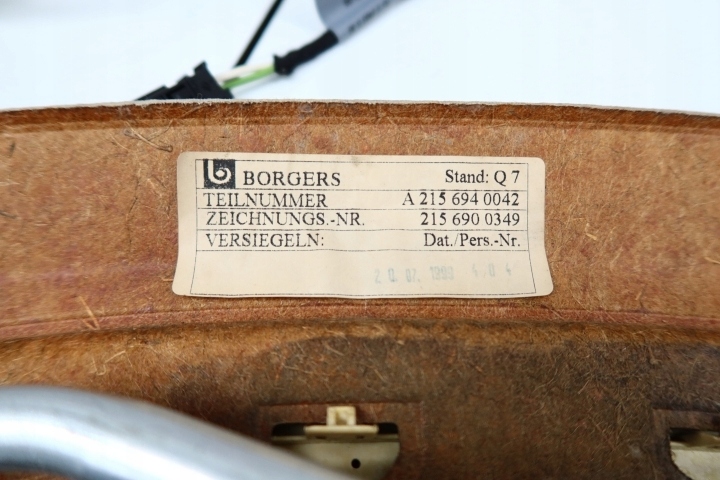 фото №12, Mercedes w215 cl шторка стекло задняя полка кожа кожаный 2156940042