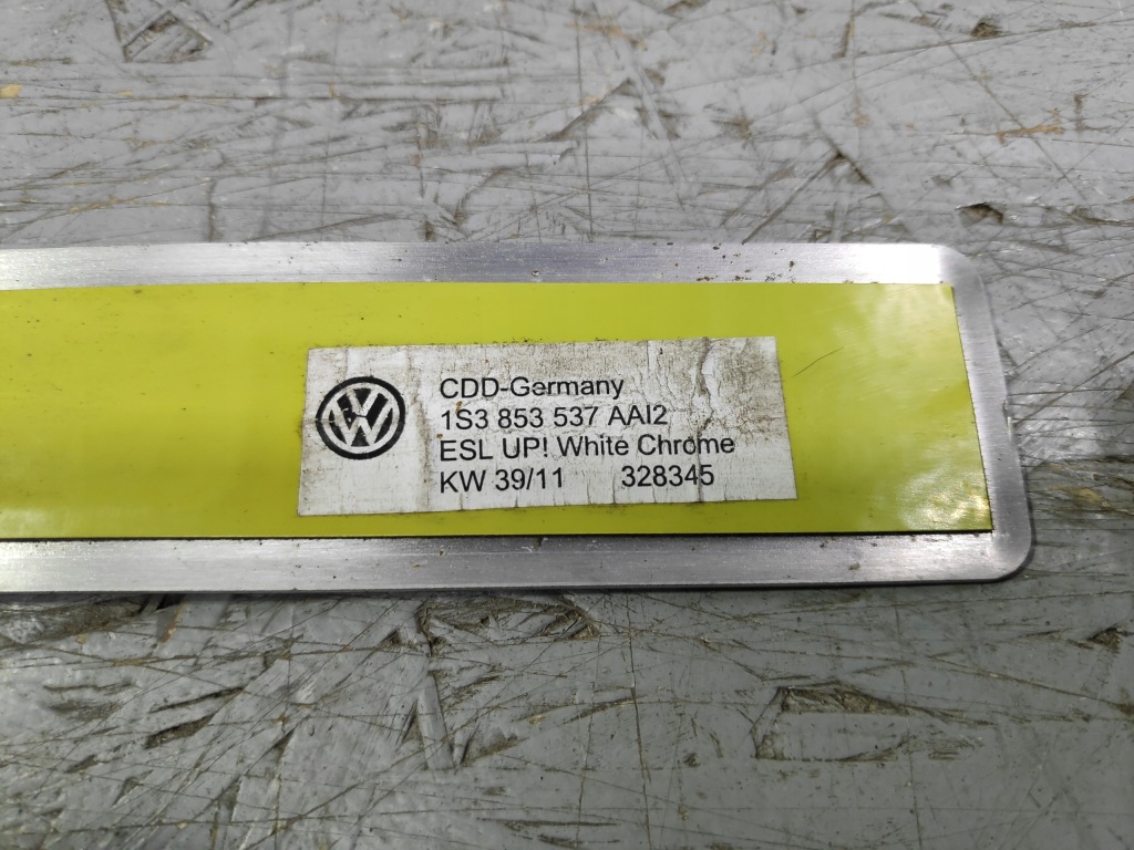 фото №6, Vw up молдинг накладка декоративная порог 1s3853537aa