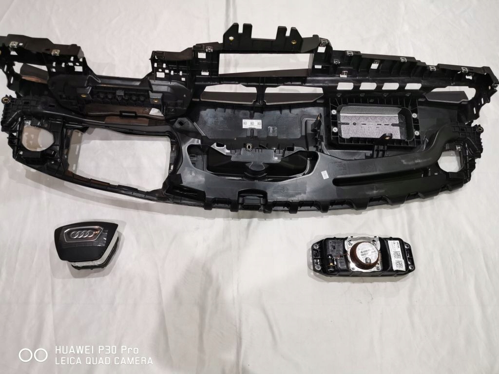 фото №8, Audi a6 a7 c8 czarna подушка безпеки звичайна з проекційний дисплей консоль панель приладів подушка безпеки комплект 4k