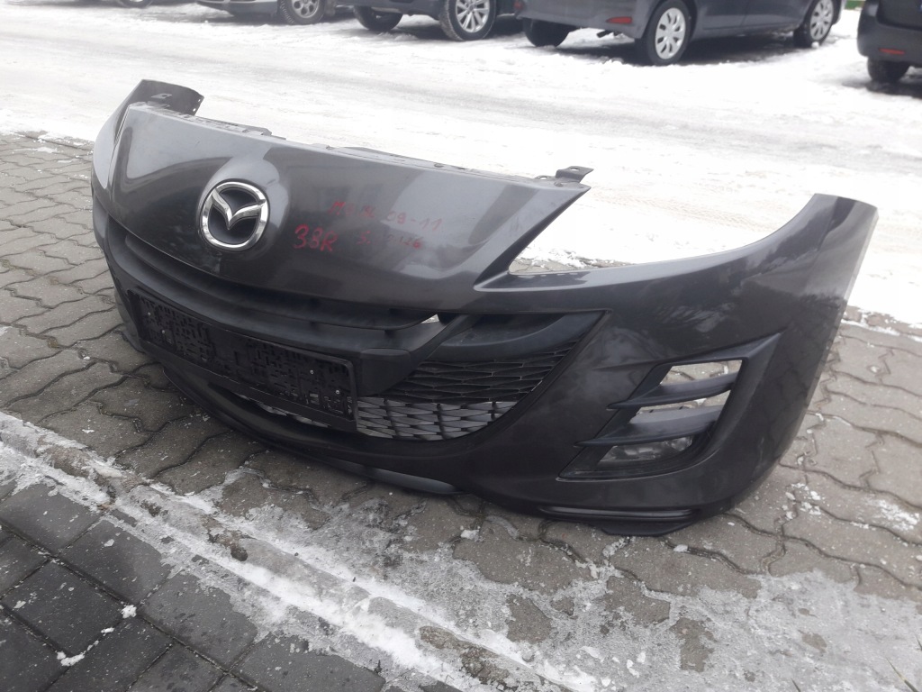 фото №8, Mazda 3 bl 2009-2011 бампер перед kompletny хороший цвет 38r bez покраска