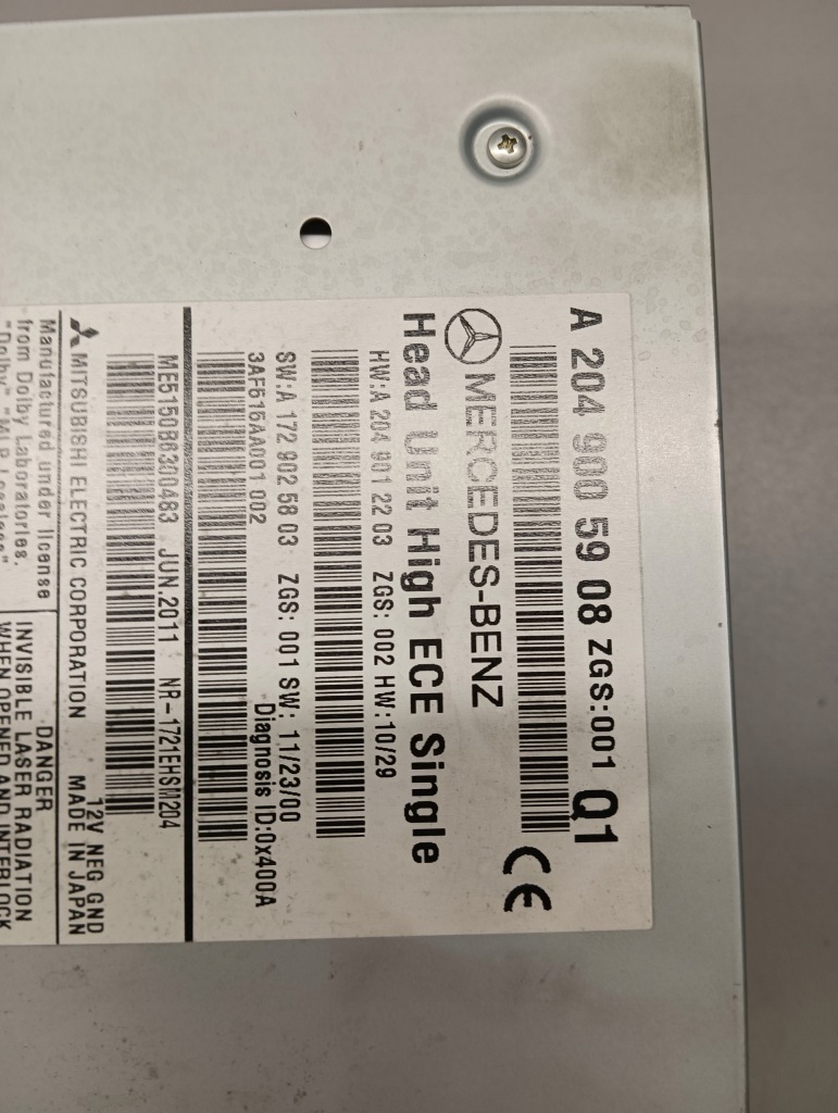 фото №5, Радио cd навигация mercedes w204 2049005908