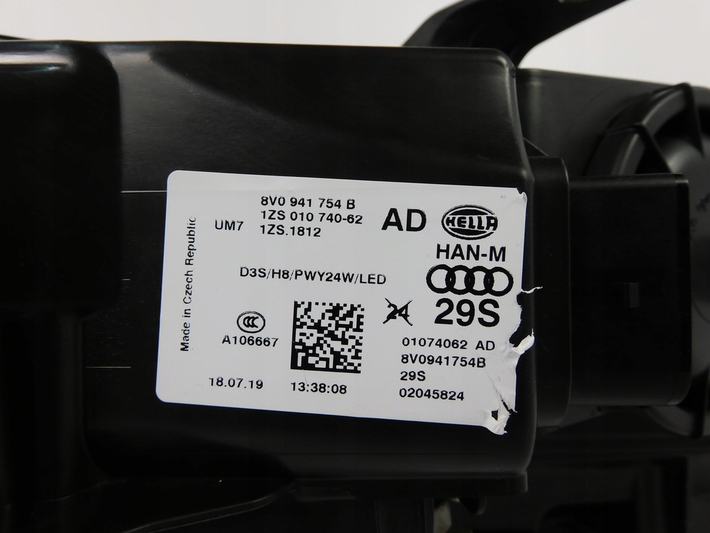 фото №16, Audi a3 8v лампа права bi ксенон led поворотний 8v0941032ae kmpl