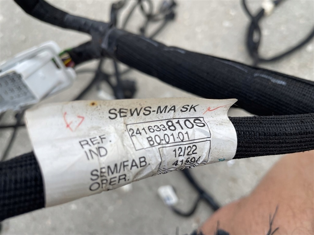 фото №9, Джгут електропроводка салону 241633810s nissan townstar renault kangoo 1.3 tce