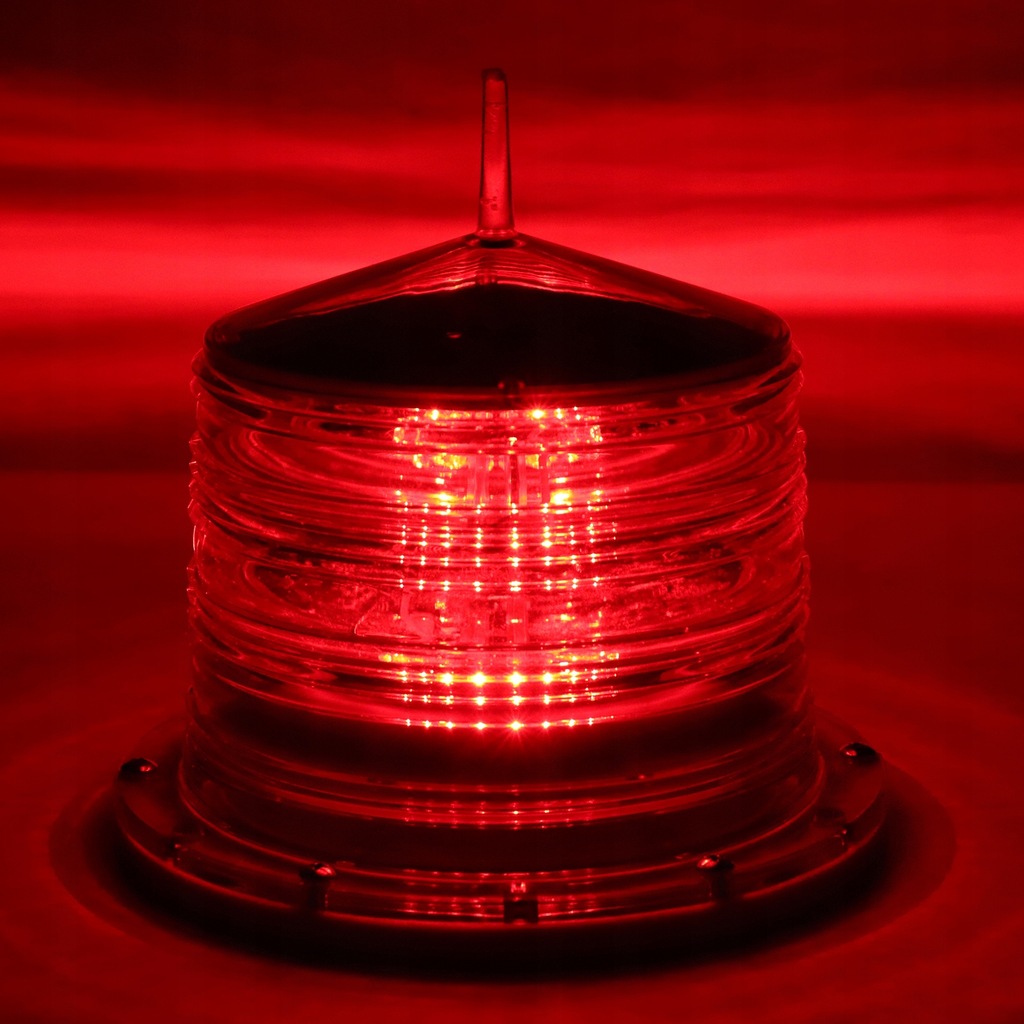 фото №11, Лампа предупредительная zasilana энергия солнечная led migająca плавающая лампа