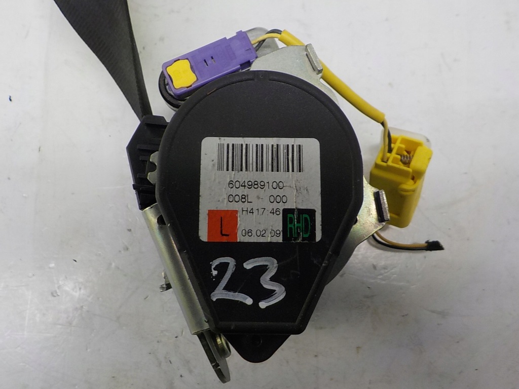 фото №11, Vw golf vi plus pas безопасности натяжитель левый перед водителя 5m2857705