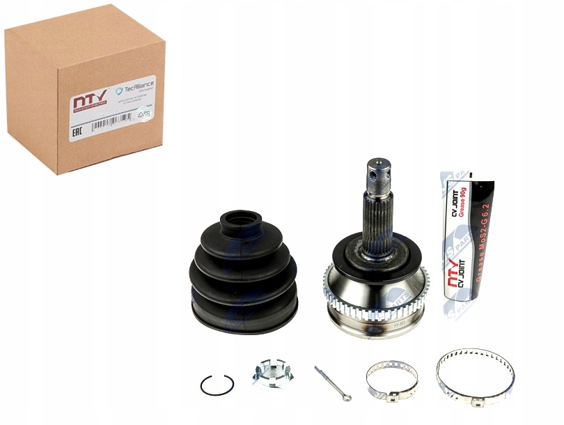 фото №1, Шарнір зовнішній hyundai santa fe 00- sonata ef 99-05 + abs=52t nty