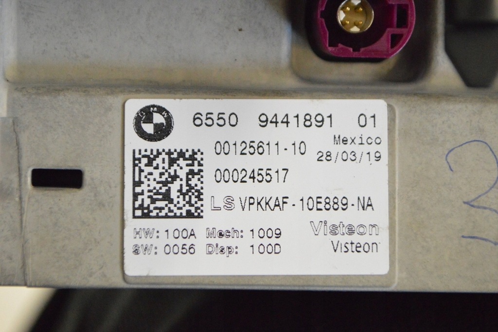 фото №7, Bmw 6 g32 640i 2018 lhd информация навигация экран дисплея