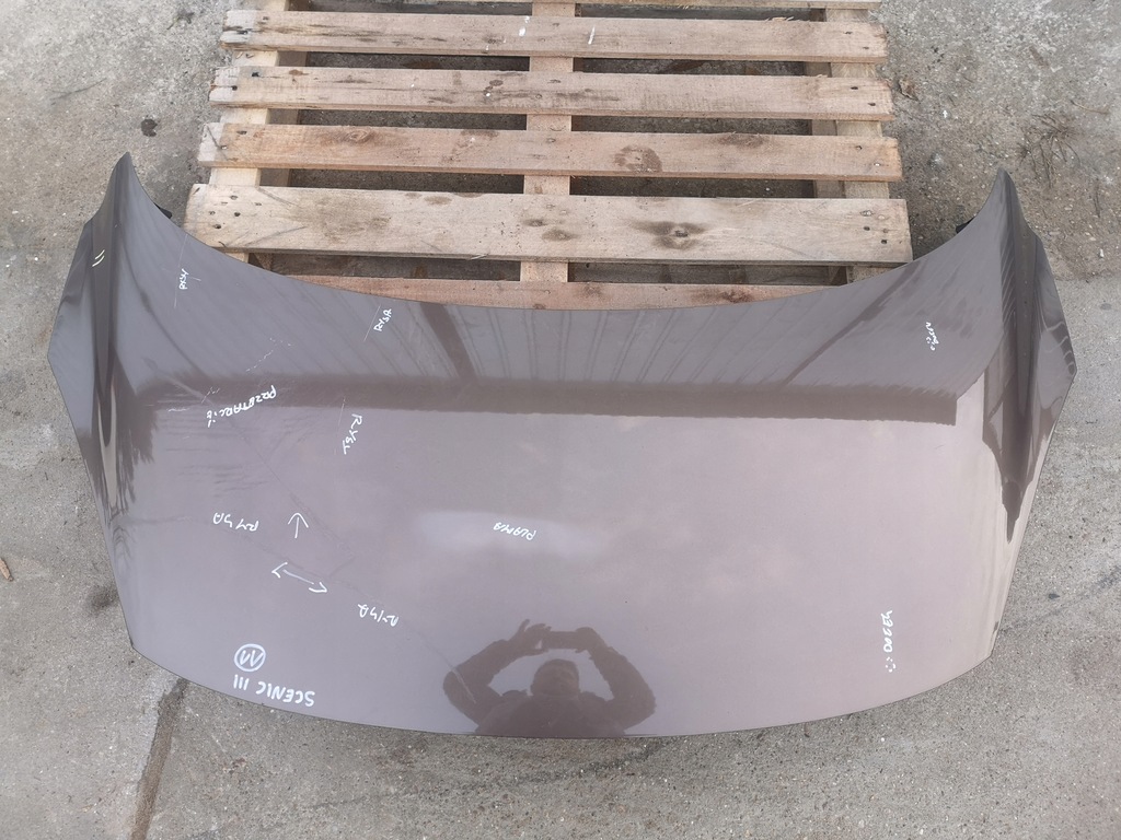 фото №9, Капот крышка двигателя renault grand scenic iii цвет tecnb 08-12