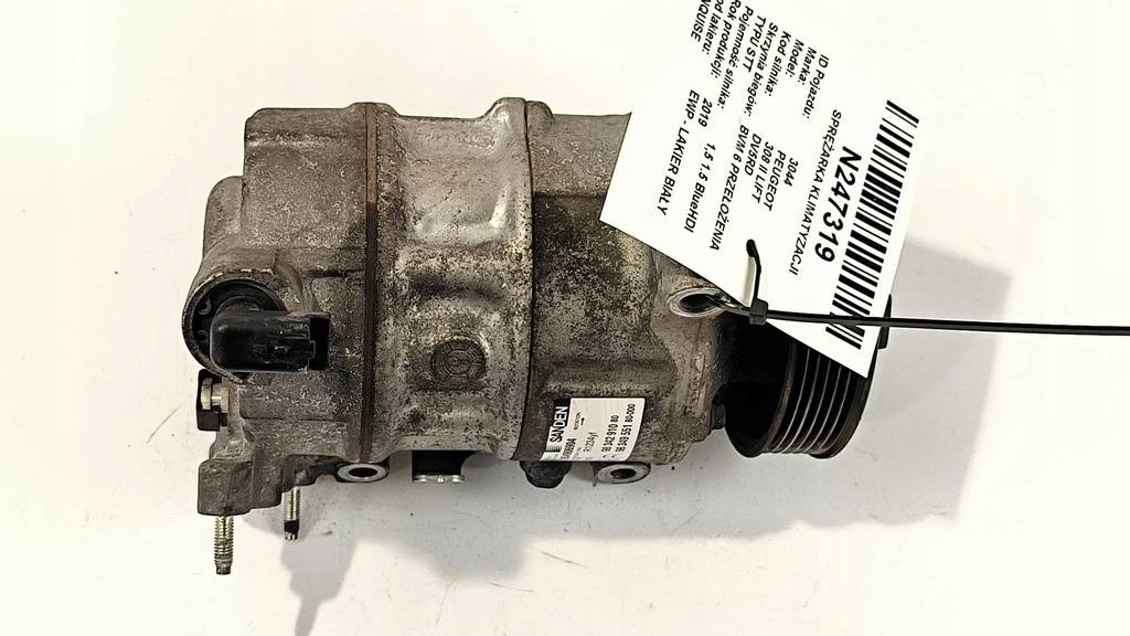 фото №6, Компрессор кондиционера 9834291080 peugeot 308 ii lift