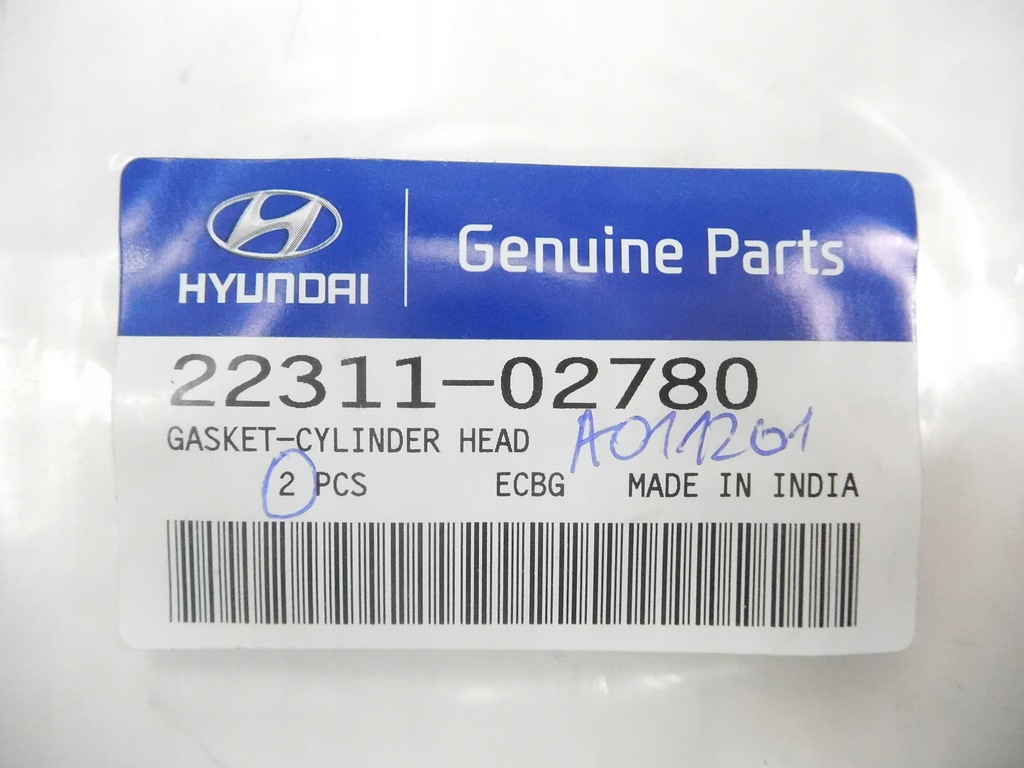 фото №7, Прокладка головки цилиндров hyundai i10 kia picanto 22311-02780