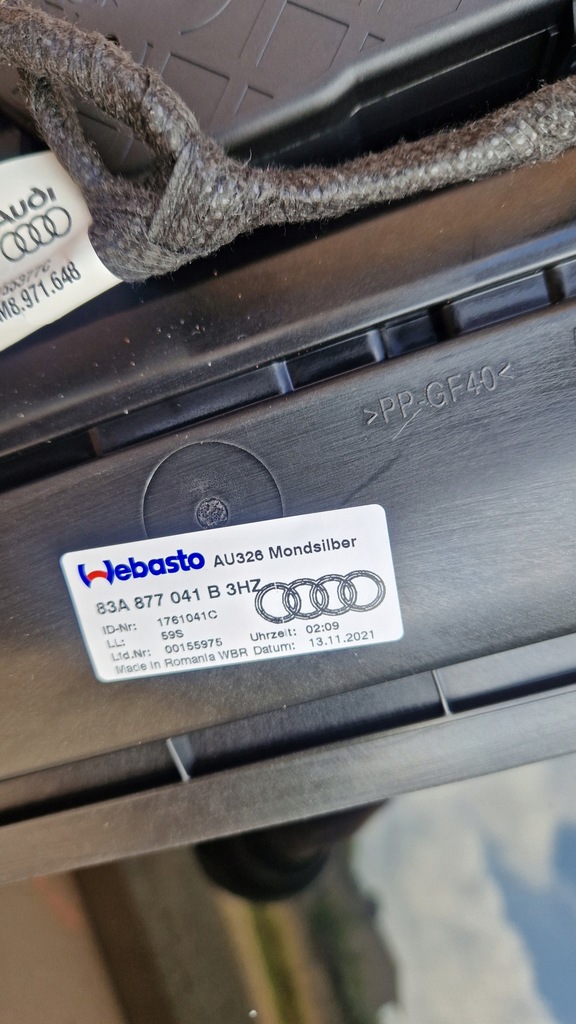 фото №6, Люк панорама audi q3 lift 83a оригинал новый 83a877041b