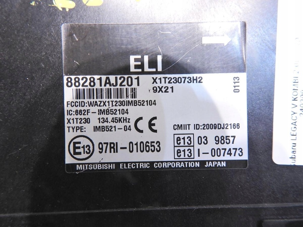 фото №9, Набор стартовый subaru legacy v 2.0 d 22611ap840 275800-9842 88281aj201