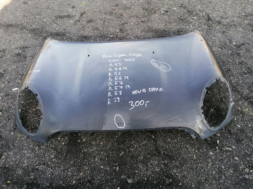 фото №4, Mini cooper clubman r 55 56 57 капот крышка nowa
