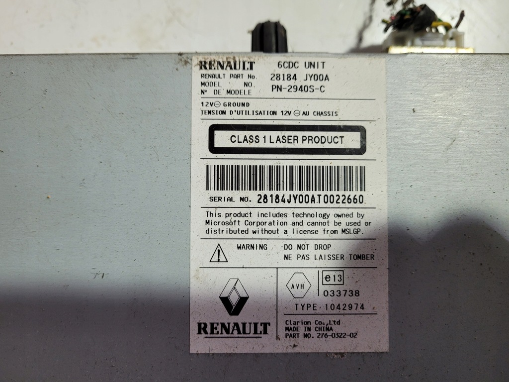 фото №3, Радіо радіопрогравач renault koleos i