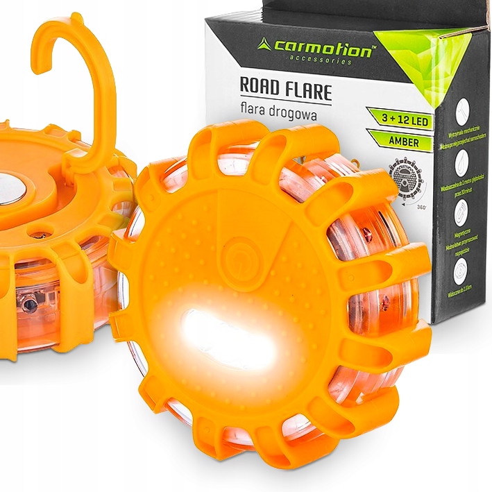 фото №1, Flara предупредительная błyskowa магнит kogut лампа stroboskop оранжевая