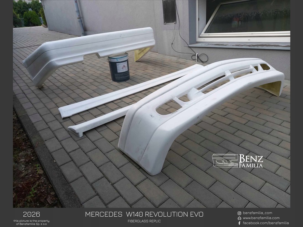 фото №8, Mercedes w140 revolution evo pakiet/bodykit replika se/sel