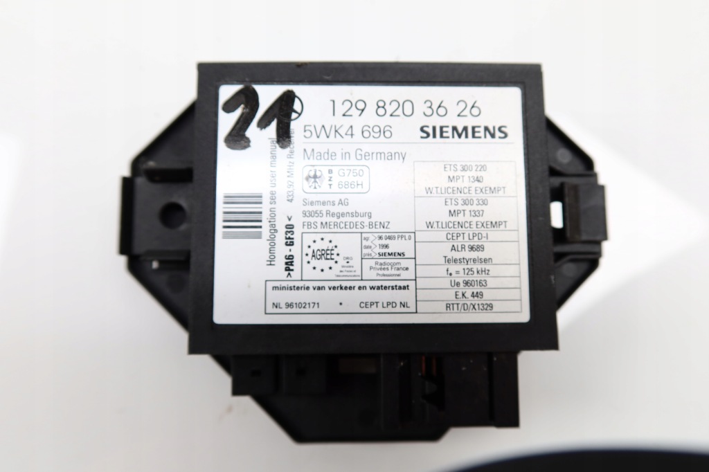 фото №6, Mercedes w140 бортовой компьютер замок зажигания ключ двигателя 4.2 m119 lift 0215452332