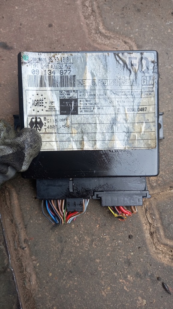 фото №1, Модуль комфорту opel vectra b 98r 09134877