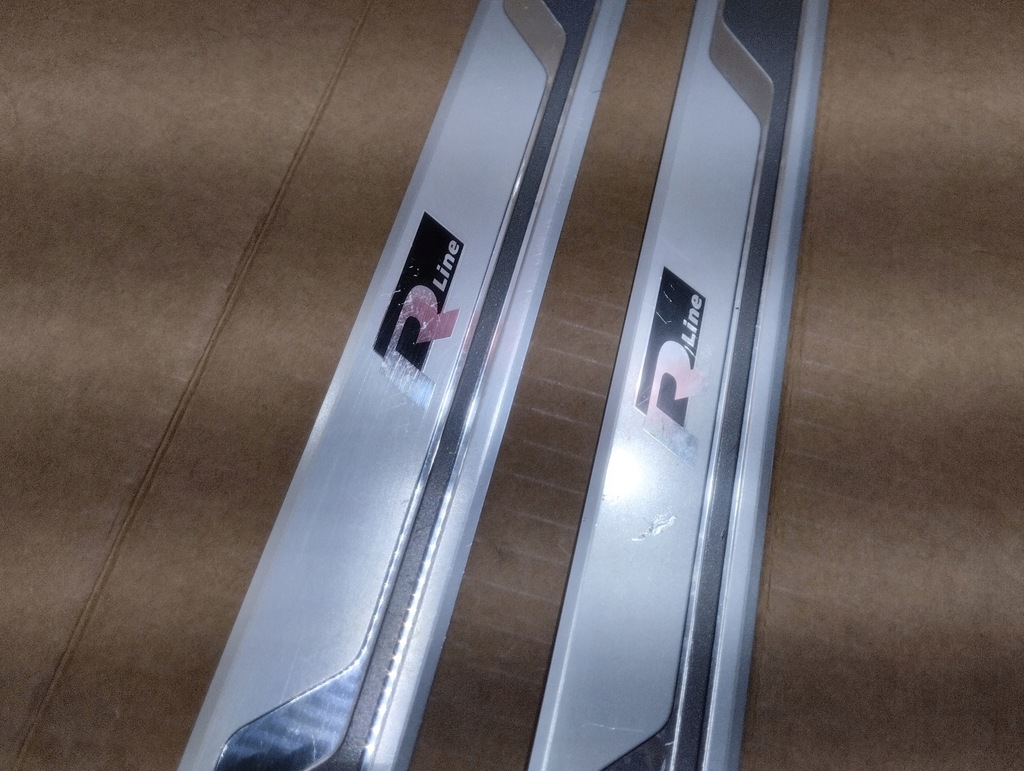 фото №7, Молдинг накладки накладка na порог хром r-line rline vw polo vi 2g kpl,