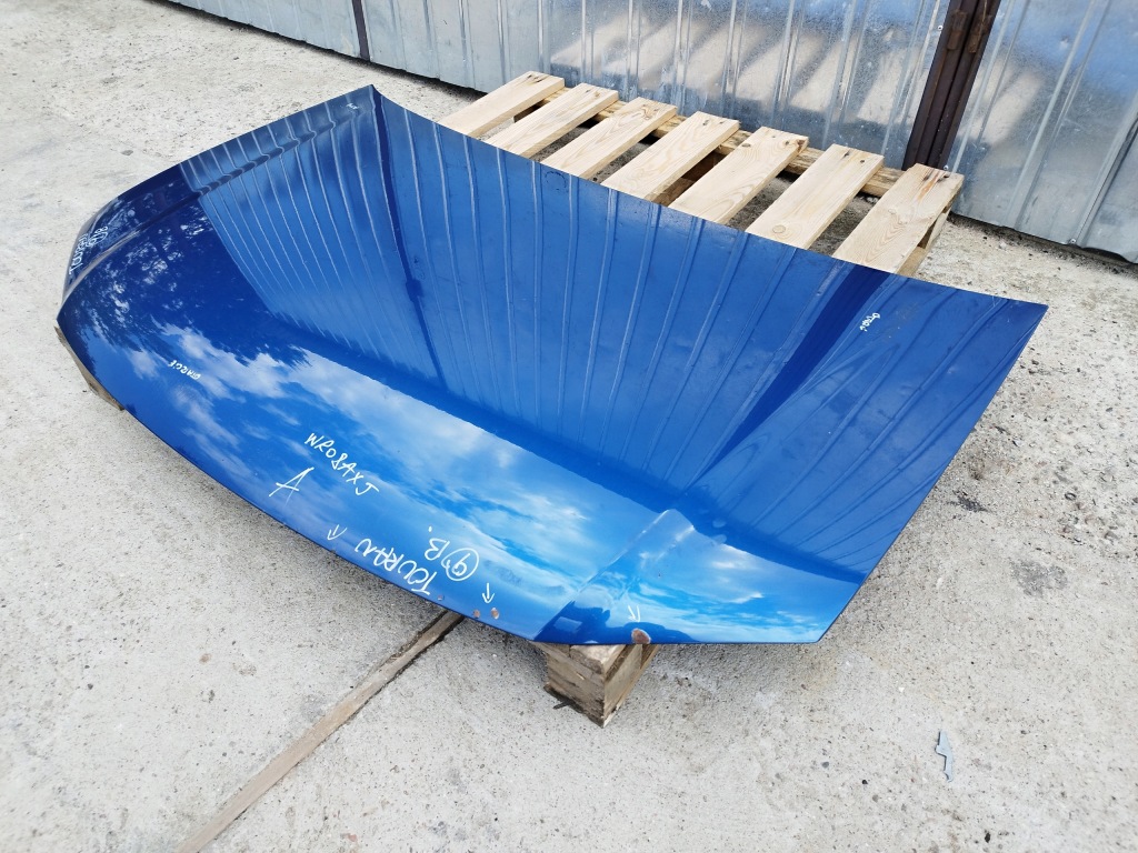 фото №11, Капот vw touran i lift 2006-2010 цвет lc5c оригинальная