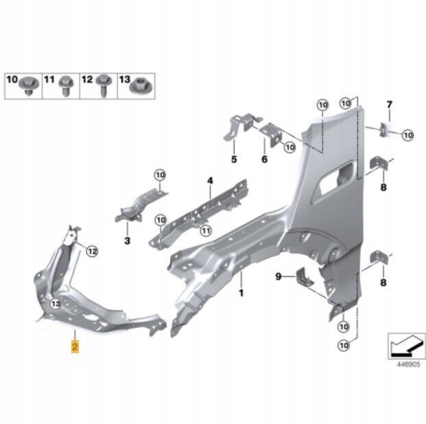 фото №5, Кронштейн фара правый dla bmw mini clubman f54 51647351536