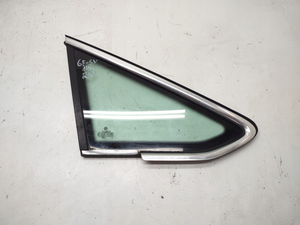 фото №1, Стекло кузовная vw golf sportsvan 2014r. правая передняя хром оригинал