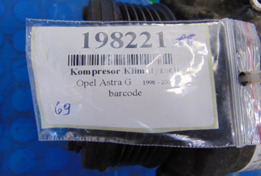 фото №5, Opel astra g компрессор кондиционера 1.7dti 24422013