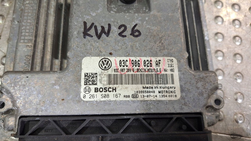 фото №5, Бортовий комп'ютер блок керування двигуна 03c906026af vw beetle 5c 1.4 tsi