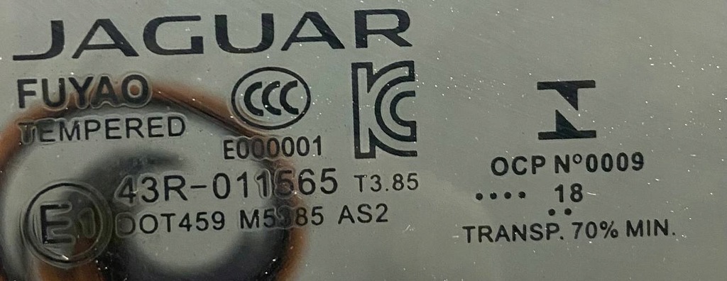 фото №7, Стекло дверь задняя левая jaguar i-pace x590 j9d3-25829-ad